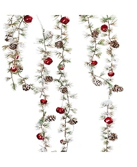 Seasonal Hanging Pine and Bell Spray Bundle-Set of 12 Ornaments for Creating Merry Christmas Atmospheres