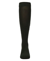 Memoi Girls Cotton-Rich Fuzzy Heart Embellished Knee Sock