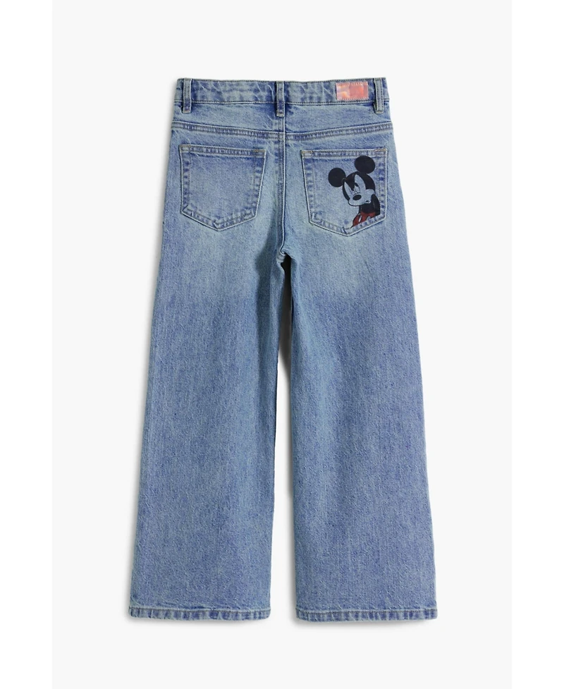 Desigual Girls's Wide Mickey jeans