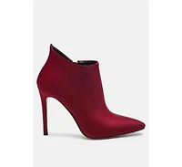 Melba Womens Pointed Toe Stiletto Boot