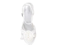 Chaumet Rose Bow Embellished Sandals Women