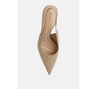 Julep Flyknit Rhinestone Slingback Sandals Women