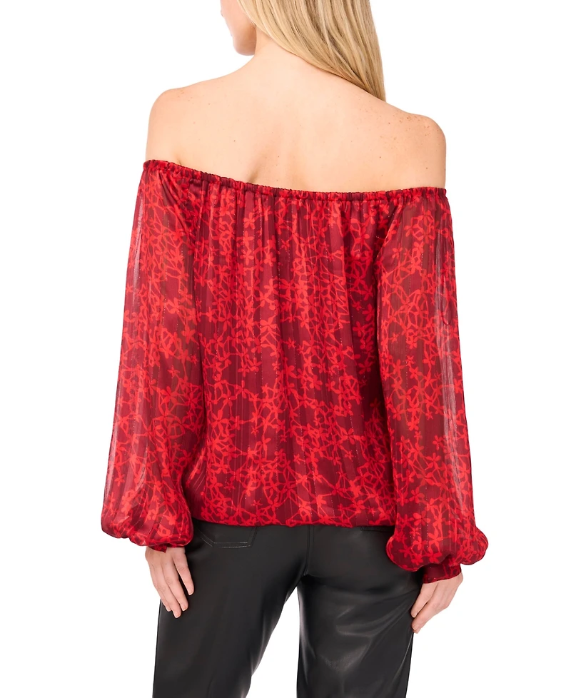 Vince Camuto Women's Off Shoulder Long Sleeve Top