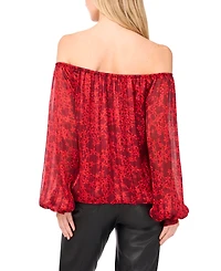 Vince Camuto Women's Off Shoulder Long Sleeve Top
