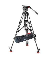 Sachtler Video 18 S2 Fluid Head with Eng 2 Carbon Fiber Tripod and Mid-Level Spreader