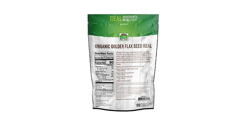 Now Foods Golden Flax Seed Meal, 22 oz