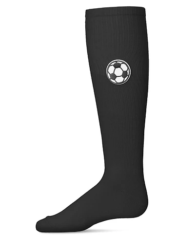 Memoi Little Girls Soccer Lover Cotton Blend Knee High Socks