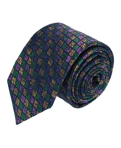 Trafalgar Carnival Diamond Multi-Colored Novelty Silk Necktie