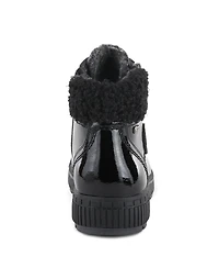 Spring Step Alps Water Resistant Boots with Sherpa Lining and Lace-Up Detail