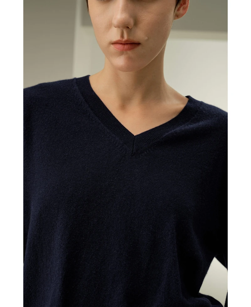 Lilysilk V-Neck Baby Cashmere Sweater