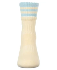 MeMoi Little Girls Sport Rib Heart Crew Socks