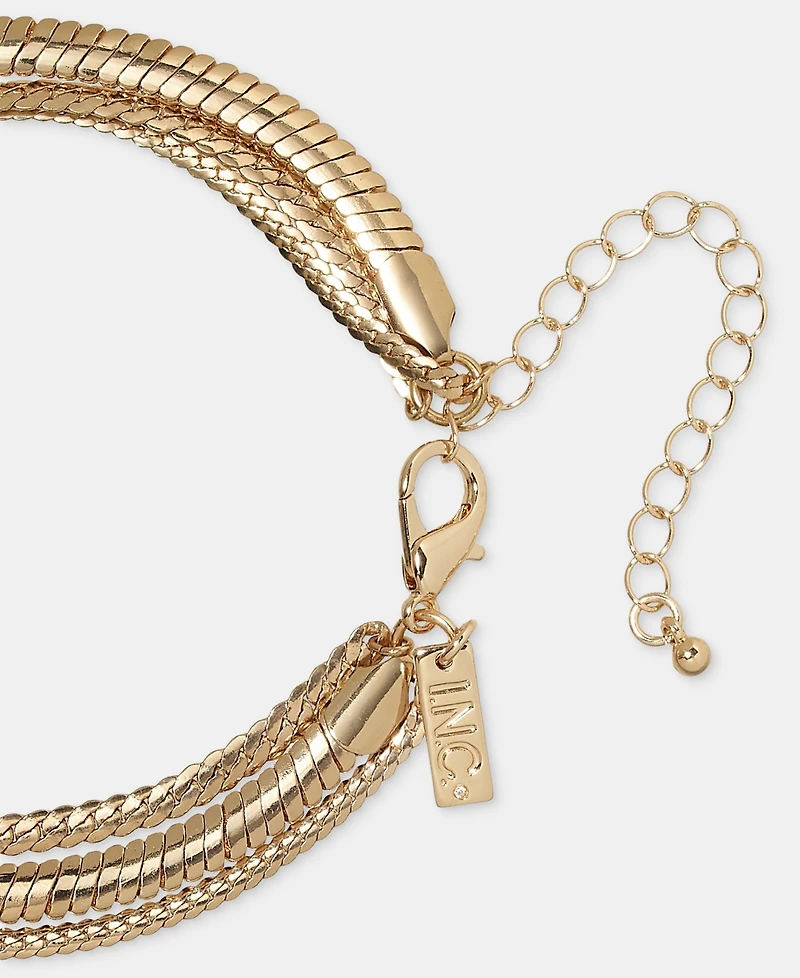 I.n.c. International Concepts Crystal Layered Pendant Necklace, 17" + 3" extender, Macy's Exclusive