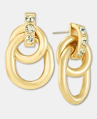 I.n.c. International Concepts Pave Linked Circle Drop Earrings, Macy's Exclusive