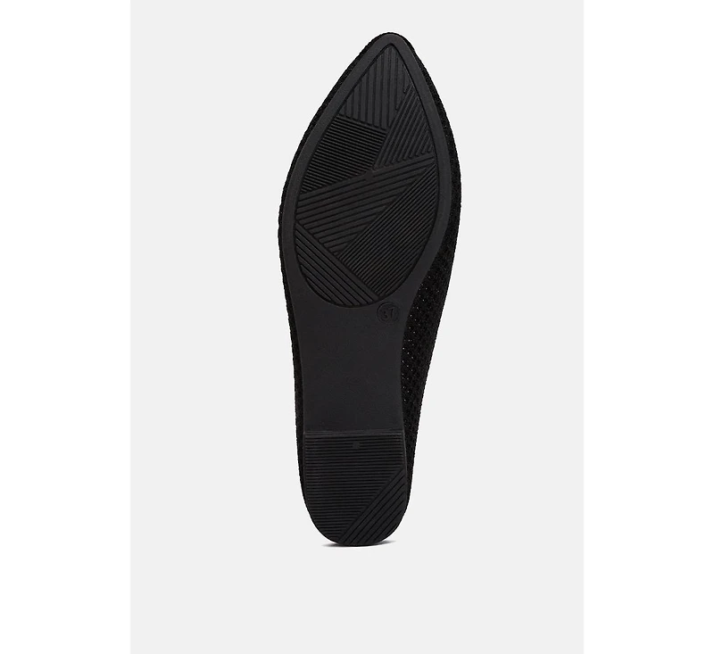 selaris fly knit slip on ballerinas flats
