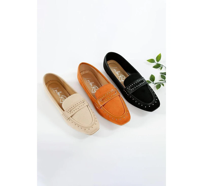 Lumina Penny Strap Studded Loafers Women