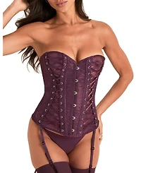Adore Me Nikita Women's Unlined Boned Corset & G-string Set