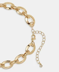 On 34th Pave Gold Tone Oval Link Collar Necklace, Macy's Exclusive