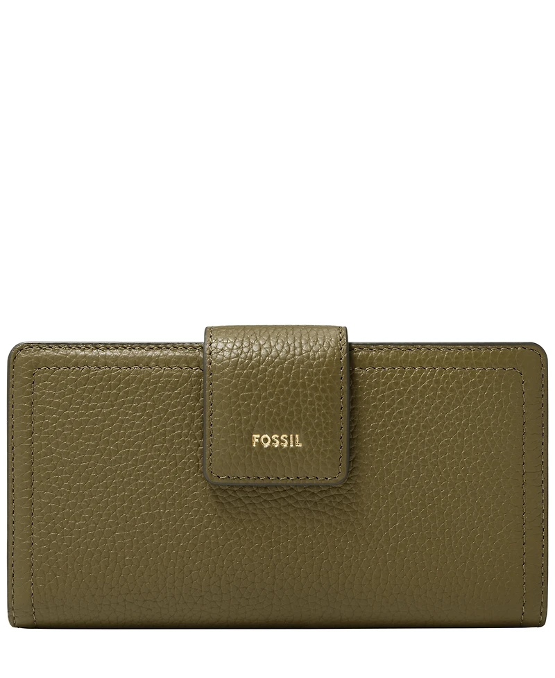 Fossil Logan Leather Rfid Tab Clutch Wallet