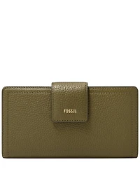Fossil Logan Leather Rfid Tab Clutch Wallet