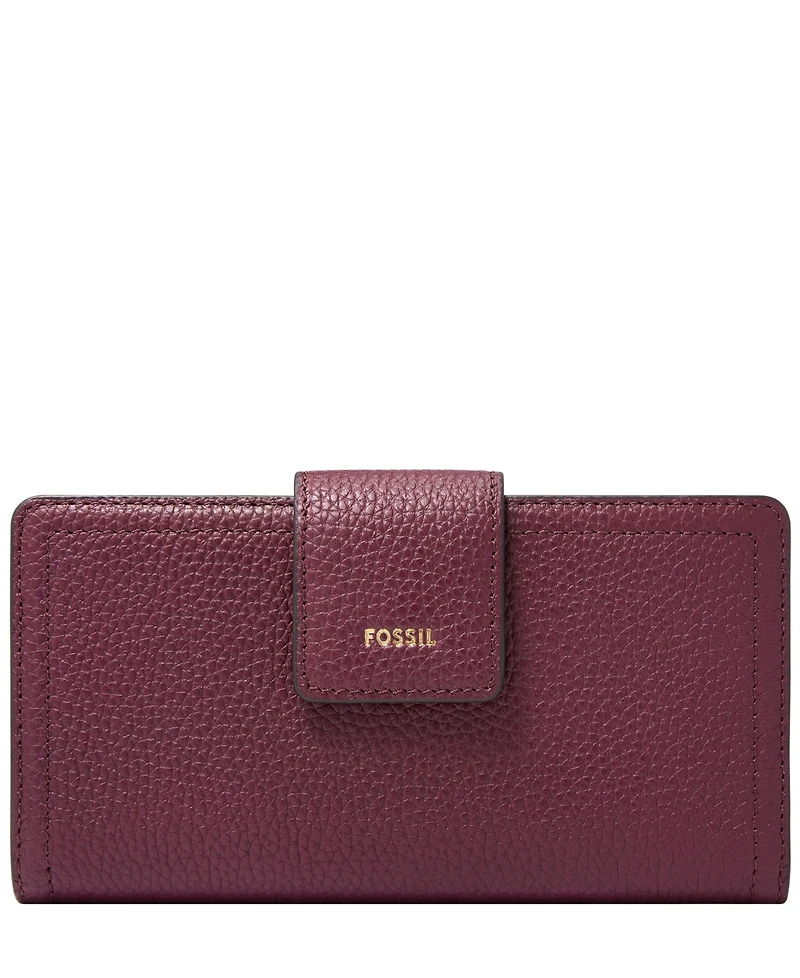 Fossil Logan Leather Rfid Tab Clutch Wallet