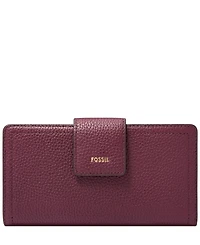 Fossil Logan Leather Rfid Tab Clutch Wallet