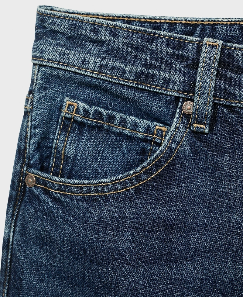 Mango Women's Miami Medium-Rise Straight-Fit Jeans