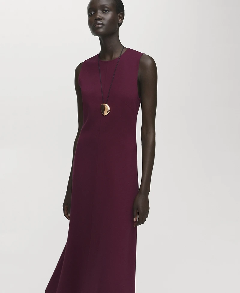 Mango Women's Long Flared Dress
