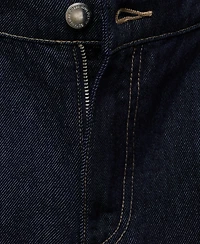 Mango Women's Wide Leg Pleated Jeans