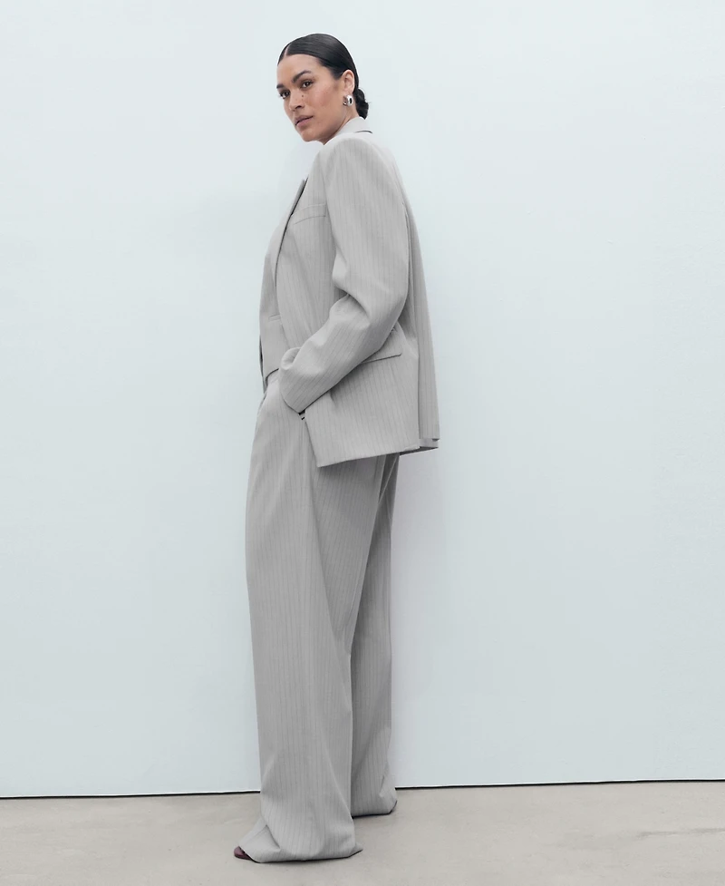 Mango Women's Pinstripe Suit Pants