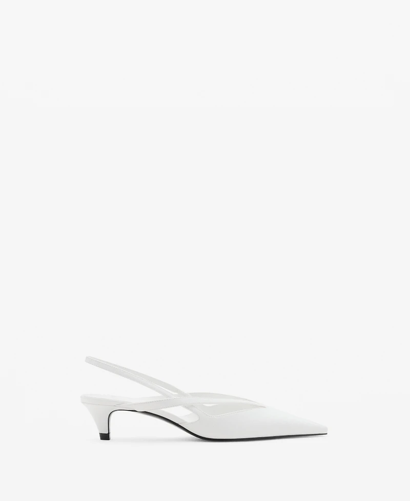 Mango Women's Kitten-Heel Pointed Shoes