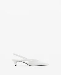Mango Women's Kitten-Heel Pointed Shoes