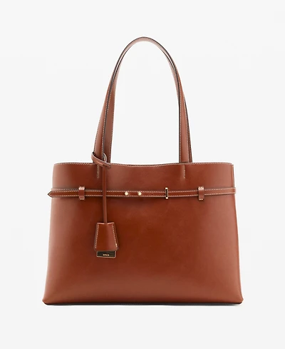 Mango Women's Charm Detail Shopper Bag