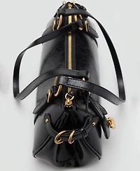 Mango Women's Charm Detail Bowling Shoulder Bag