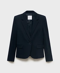 Mango Women's Fitted Suit Jacket