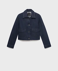 Mango Women's Pockets Denim Jacket