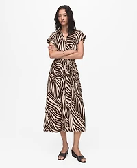 Mango Women's Printed Shirt Dress