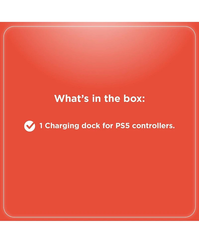 RadioShack Dual Charging Dock for PS5 Controllers For 2 Controllers With Type C Charging Port and Smart Led Contact Indicators 2606070
