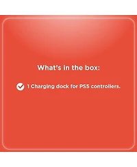 RadioShack Dual Charging Dock for PS5 Controllers For 2 Controllers With Type C Charging Port and Smart Led Contact Indicators 2606070