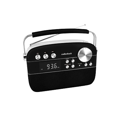 RadioShack Am Fm 2-Band Vintage Radio with Bluetooth Function and Usb Tf Ports and Aux-in