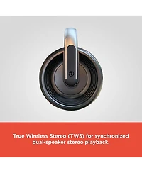 RadioShack Portable Outdoor Bluetooth Speaker 60W Rms Power With Dual Subwoofer IPX5 Gray True Wireless