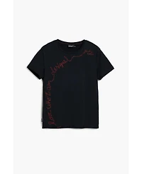 Desigual Women's T-shirt with embroidered phrase