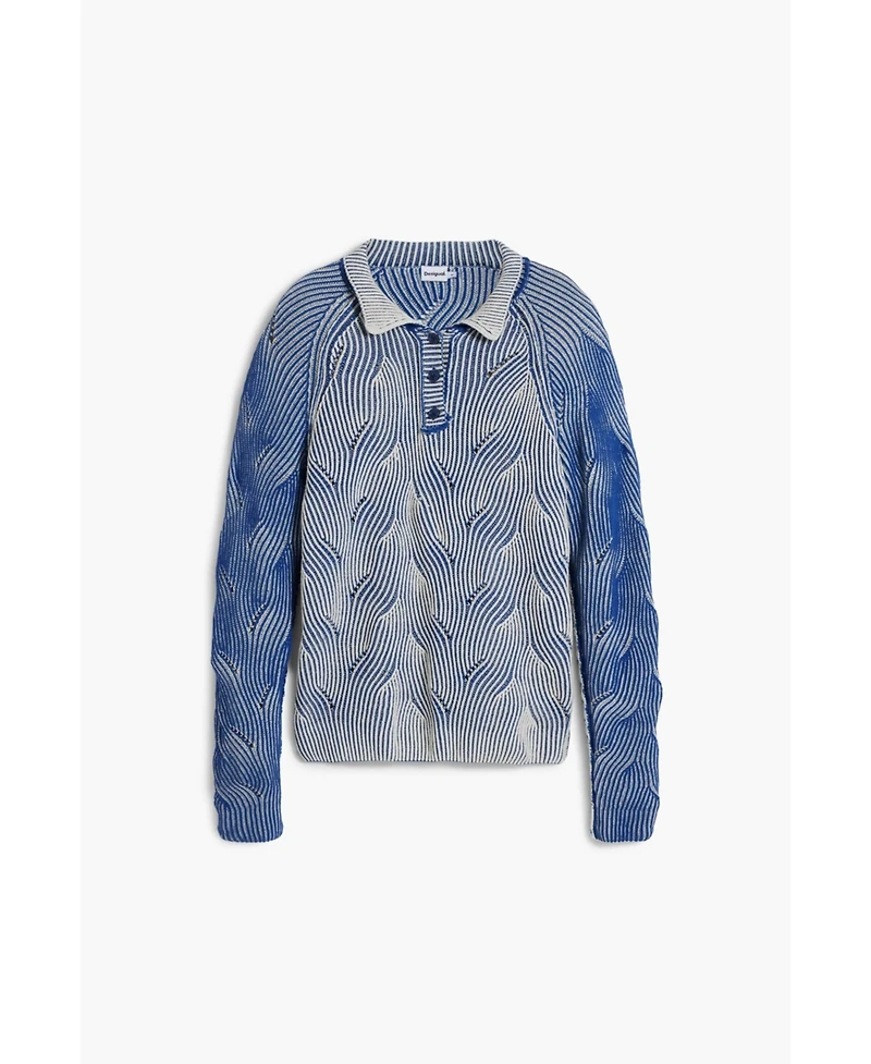 Desigual Men's Heathered polo sweater