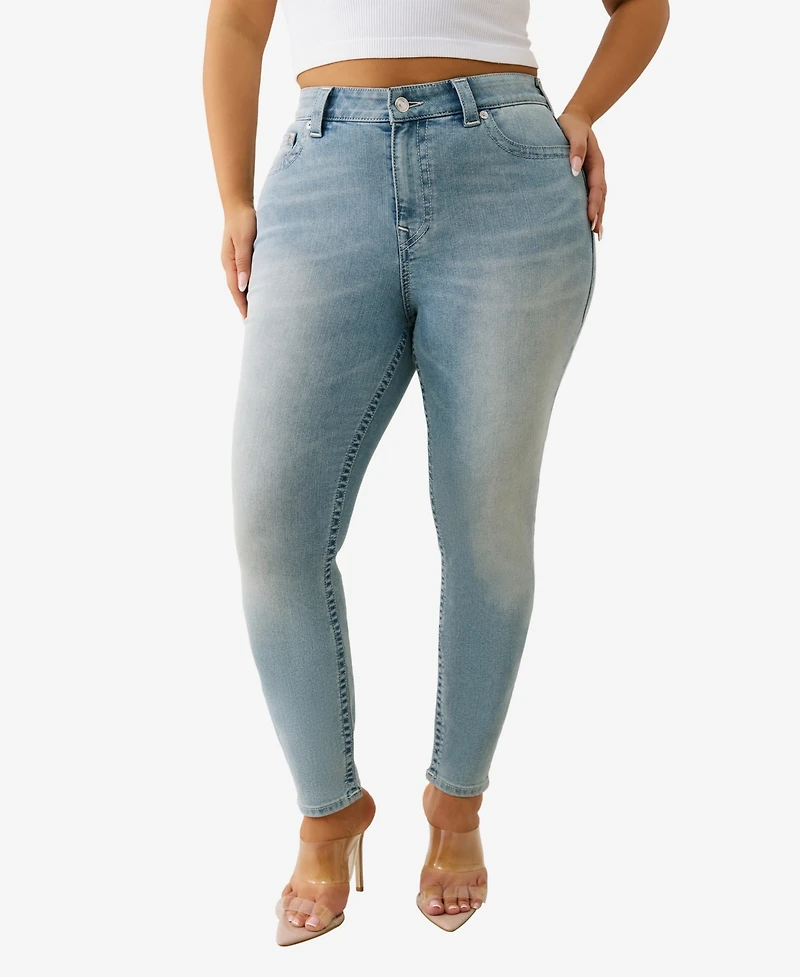 True Religion Plus Jennie Curvy Skinny Mid Rise Jeans