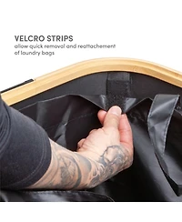 Qualiazero 87L Single Hamper with Removable Bag - Black