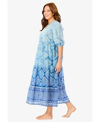 Dreams & Co. Women's Tiered Peasant Lounger