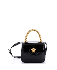 Pre-Owned Versace Mini La Medusa Chain Handle Crossbody Bag (Outlet) Patent