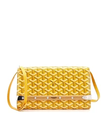 Pre-Owned Goyard Pm Monte Carlo Clutch with Strap Coated Canvas