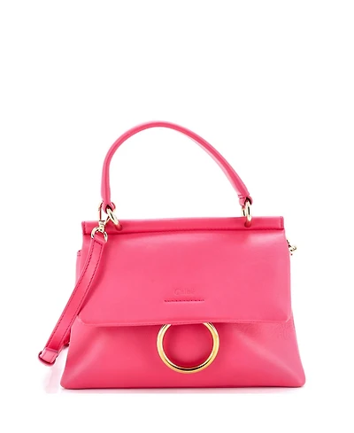 Pre-Owned Chloe Small Faye Top Handle Bag Leather