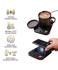 Pursonic Sip & Charge 2-in-1 Wireless Charger & Mug Warmer