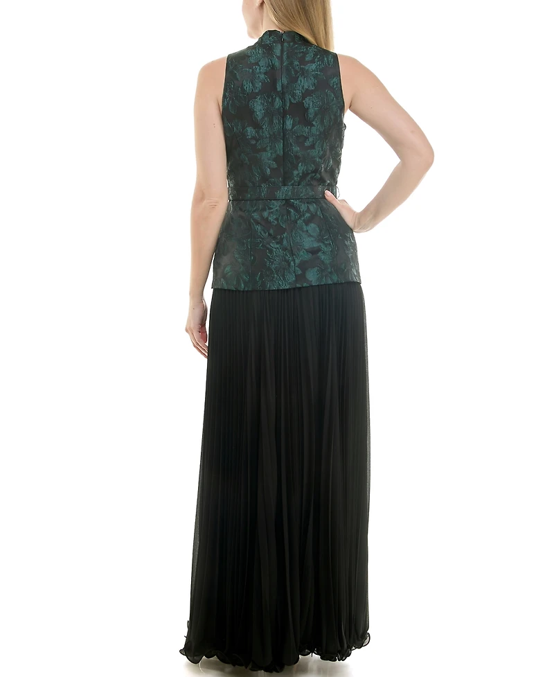Taylor Women's V-Neck Pleat Detail Dress